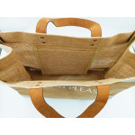 Custom Quality Jute Tote Bag Large Women Sustainable Shopping Bags