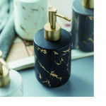 Marbling Ceramic Black and White Soap Dispenser