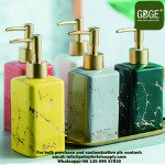 Marbling Yellow Hand Wash Refillable Soap Dispenser