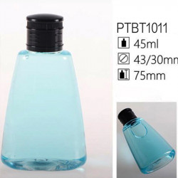 45ml Clear Sky Blue PET Shampoo Containers