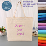 Personalize Reusable Cotton Canvas Shopping Bags