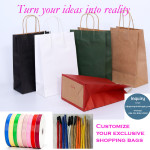 Custom Recyclable FSC Compliant Paper Shopping Bags