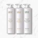 GBGE Premium Eco-Friendly Hotel Dispenser System | 15oz Shampoo, Conditioner, Body Wash & Lotion | Leakproof, Tamper-Proof Design | Aloe & Cactus Extract | Sustainable for Green Bathrooms