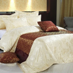 Cotton Jacquard Golden Pattern Duvet Cover 330TC 10pcs pack