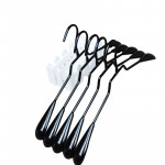 Thicker Black PVC Coated Antiskid Suit Hanger 200pcs pack