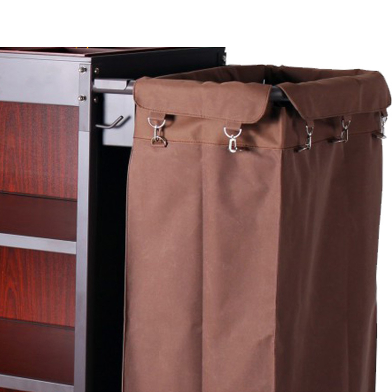 https://www.petophotelsupply.com/image/cache/catalog/Hotel-Equipment/Room-Service-Equipment/Housekeeping-Cart/Deluxe-Iron-Frame-Mixed-Wooden-Board-Housekeeping-Cart-with-Double-Canvas-Choth-Bag-800x800.jpg
