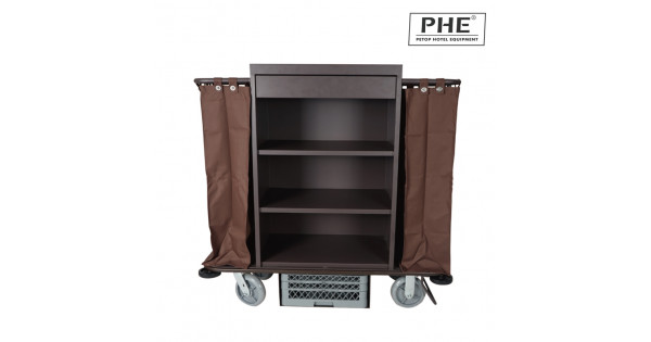 Factory Direct Sell Wholesale Metal Housekeeping Trolley 1PC Door Delivery