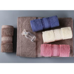 Bright Satin Large Cotton Hotel Bath Towels