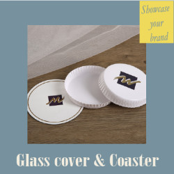 Glass Cover and Coaster