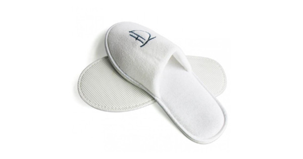 cotton terry cloth slippers