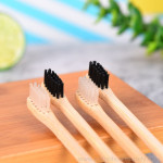 Household Natural Bamboo Wood Toothbrush with Small Brush Head