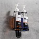 Wall-mounted Stainless Steel Hand Sanitizer Soap Dispenser with Pump Bottles