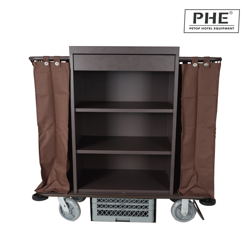 Factory Direct Sell Wholesale Metal Housekeeping Trolley 1PC Door Delivery