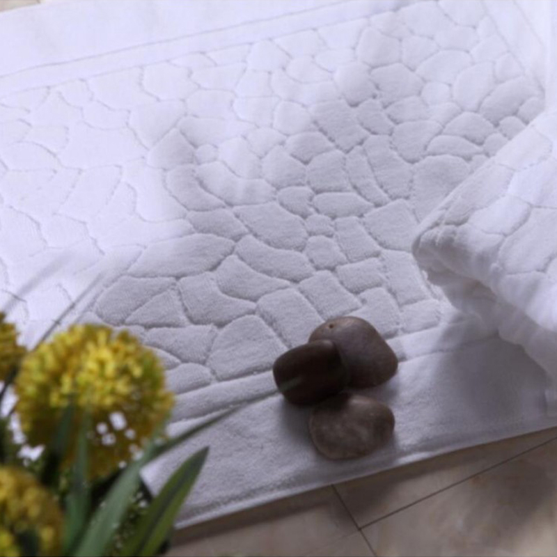 White Floor Towel 32 Thread Cotton Jacquard Thickened Floor Towel