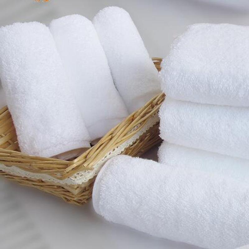 Resort 100% Cotton White Guestroom Towels
